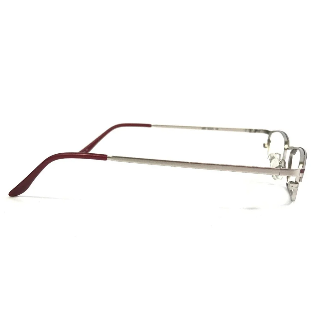 Ogi Eyeglasses Frames 2081 COL. 82 Red Silver Rectangle Wire Rim 42-19-135